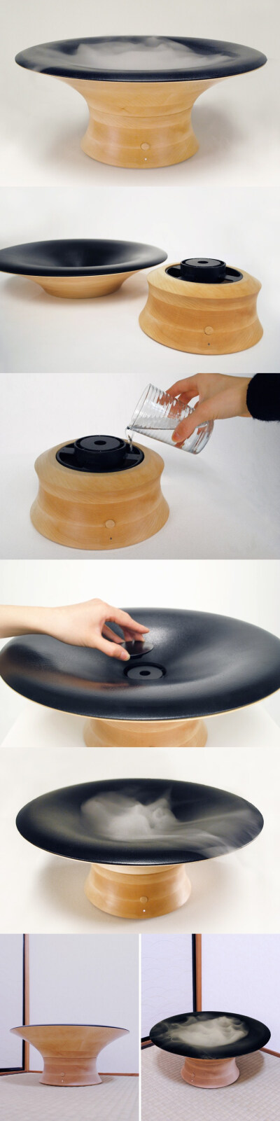 “jyunpai”是一款加湿器设计，漏斗形的设计与其它普通的“蒸发”系统加湿器有所不同。 这 个产品的设计者是来自日本京都市立艺术大学的研究生asa hirasawa。设计师hirasawa 一边设计，一边想象着 “jyunpai”在水…