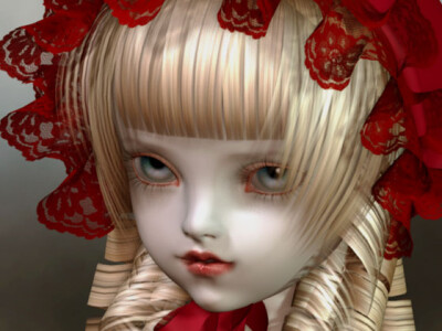 mariko adachi的3D作品，主页：http://homepage2.nifty.com/digidoll/