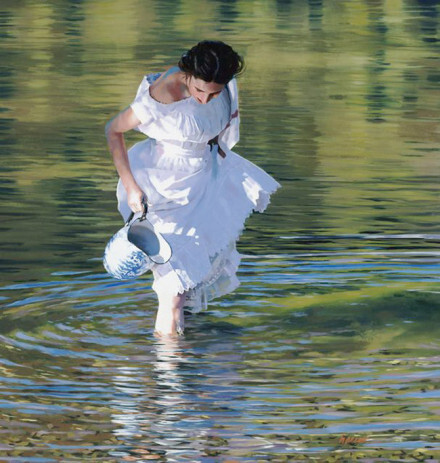 我们何必要的太多，简单已可以动心。一一德国Heide Presse油画 乡村