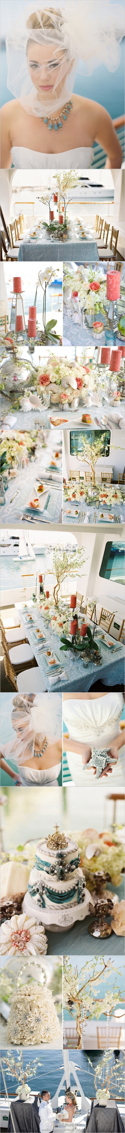 美丽的游艇婚礼~好喜欢啊!