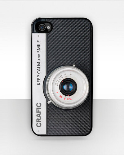 Vintage Camera iphone 4 Case - Keep Calm and Smile