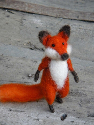 Red Foxy LIMITED SPECIAL EDITION- Needle felted animal, red fox animal, figure of collection