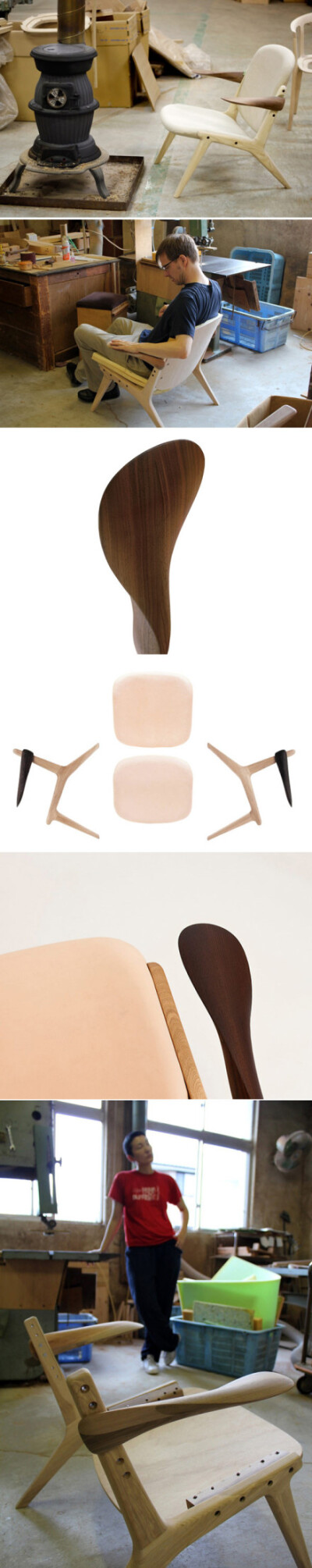 Inoda + Sveje工作室设计的Knockdown Chair。