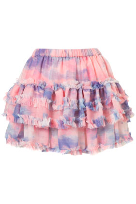 Printed Tiered Tutu Skirt