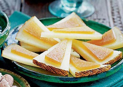 Manchego is a popular, rich, creamy sheep's milk cheese that comes from the La Mancha region of Spain.