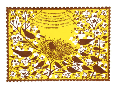 英國剪紙藝術家ROB RYAN,HAITI PRINT by ROB RYAN