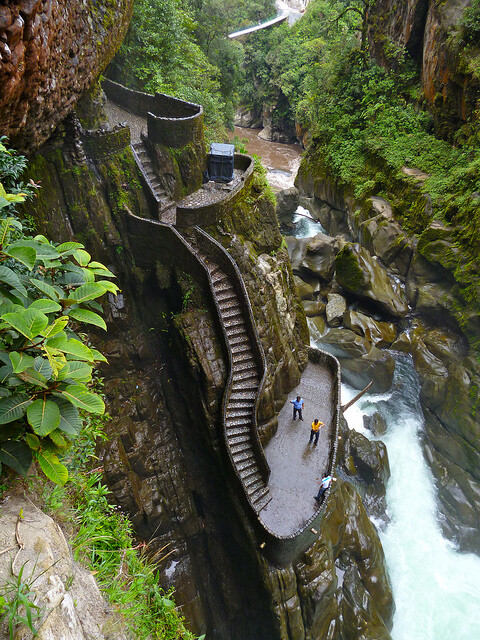  Canyon Steps, Pailon del Diablo, Ecuador，太赞了吧！