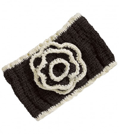 San Diego Hat Company - Black Flower Crochet Headband