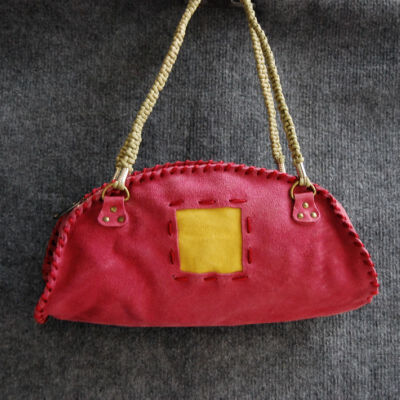 纯牛皮磨砂皮包