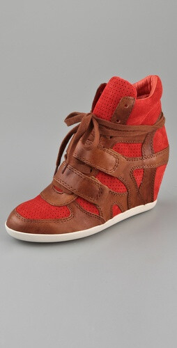 Ash Bea Suede Wedge Sneakers