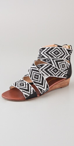 Matt Bernson Delphine Beaded Wedge Sandals