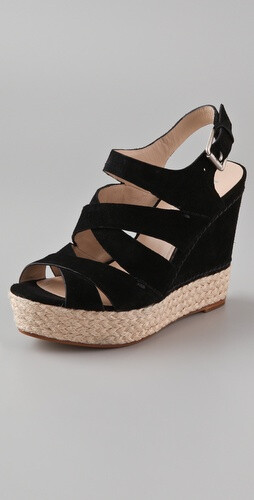 KORS Michael Kors Cynthia Suede Wedge Sandals