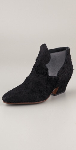 Acne Alma Distressed Suede Booties