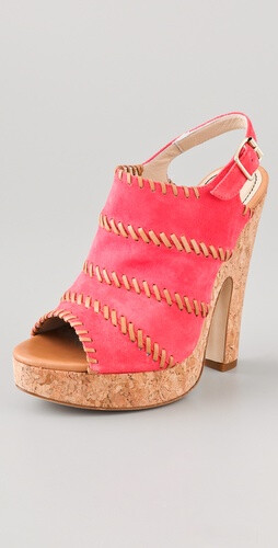 Jerome C. Rousseau Niro Suede High Heel Sandals