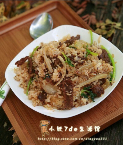 开洋沙茶牛肉炒饭