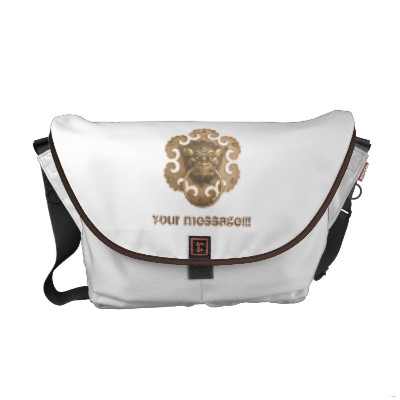 Classic Chinese Lion Messenger Bag