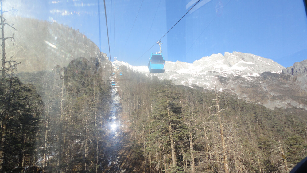 缆车直接上雪山