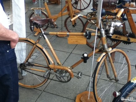 1928年的竹子自行车，用的上海竹。