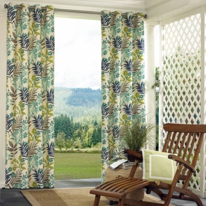 so, these are outdoor curtains - but the colors would be perfect for a room redo.