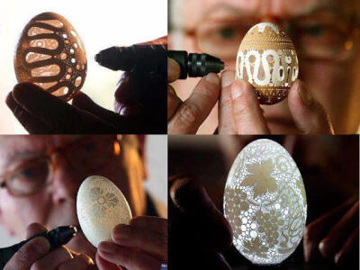 Amazing Eggshell Carving Art