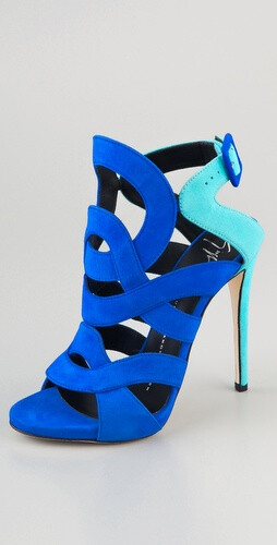 Giuseppe Zanotti Cutout Suede Sandals