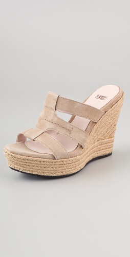 UGG Australia Tawnie Suede Wedge Sandals