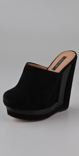 Rachel Zoe Emma Suede Wedge Mules