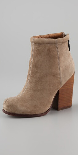 Jeffrey Campbell Rumble Suede Zip Back Booties