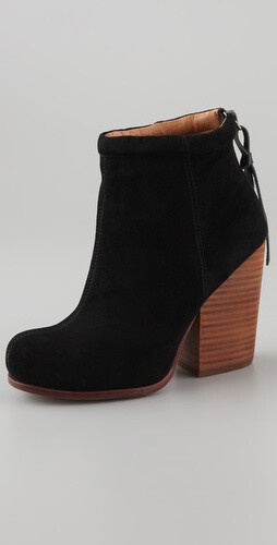 Jeffrey Campbell Rumble Suede Zip Back Booties