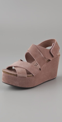 Pedro Garcia Delsie Wedge Suede Sandals