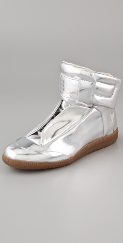 Maison Martin Margiela Metallic Flat Sneakers