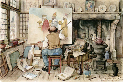 荷兰画家Anton Pieck 插画