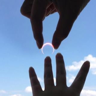 Annular eclipse日環食，上帝的金戒指