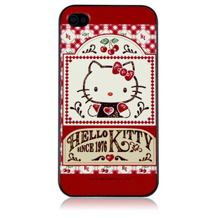 复古hello kitty凯蒂猫iphone4手机壳浮雕iphone4s手机壳苹果外壳