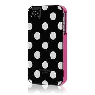 KateSpade iphone4s手机壳 iphone4手机壳 苹果4代 纽约波点黑白