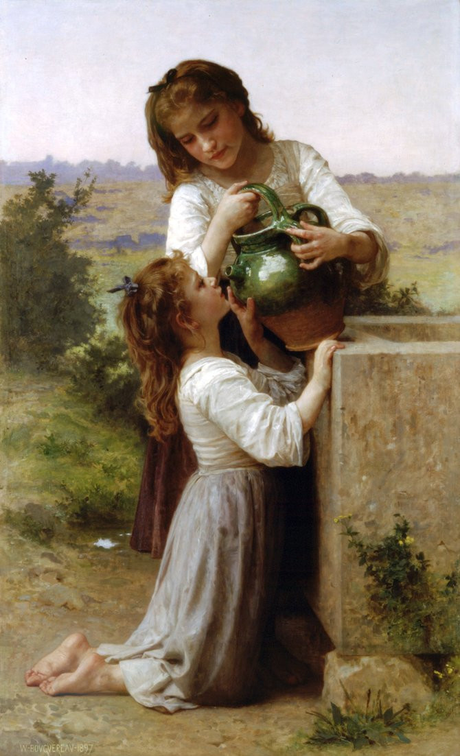 William Bouguereau~欣賞他對女人的細(xì)膩描繪~畫中充滿無限愛與溫暖。。。讓人溫馨