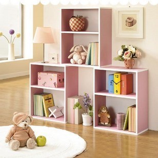 爱莱屋书柜自由组合韩式书柜+书架宜家柜子书橱壁架简易儿童储物