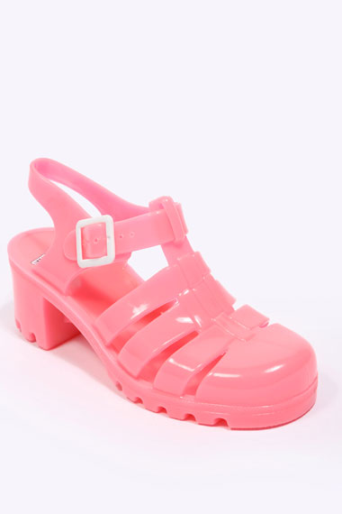 pink 果冻鞋