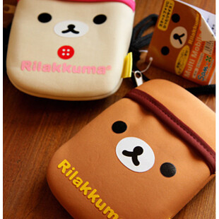 日本 Rilakkuma 轻松熊 可爱卡通 Iphone 手机包|照相机包 带挂绳