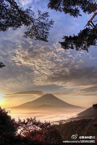 摄影 旅行风景 富士山 日出~