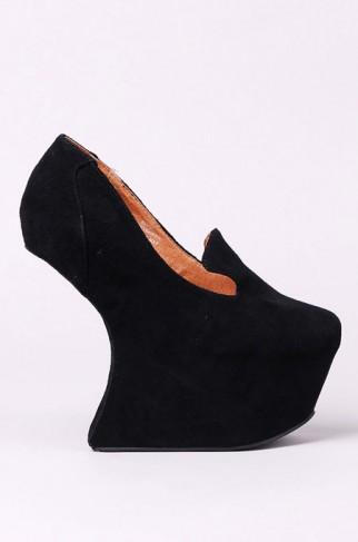 Jeffrey Campbell Blyke in Black Suede