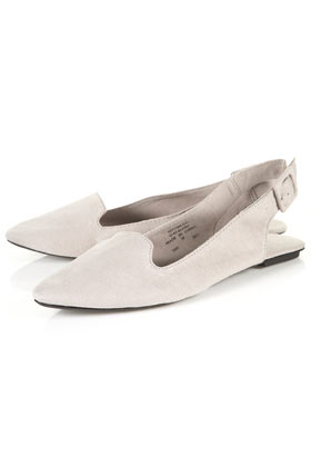 TEST Grey Slingback Slippers