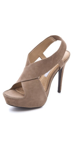 Diane von Furstenberg Zia Suede Platform Sandals