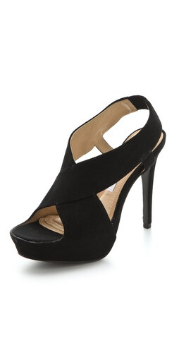 Diane von Furstenberg Zia Suede Platform Sandals