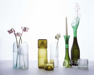 美国 Artecnica Duo Vase 双重记忆创意花瓶 缎面