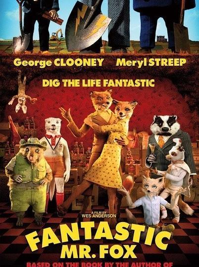 《了不起的狐狸爸爸》Fantastic Mr. Fox 狐狸爸爸（乔治·克鲁尼）和狐狸太太（梅丽尔斯特里普）一家带领生活在地下的动物们与农场主对抗的精彩故事，黑色幽默，趣味十足。 推荐！！！http://t.cn/zOmpoO9