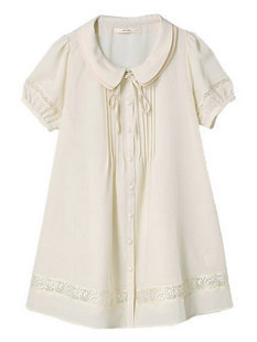 花苞袖小圆领连衣裙~一起来卖萌吧~