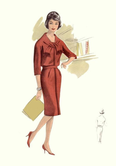 1960s Fashion 时装画