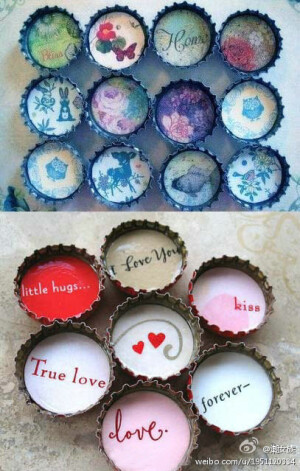 国外的汽水小瓶蓋，每个打开都有惊喜