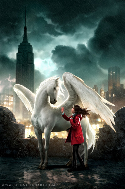 Pegasus and the Flame by Kate O'Hearn【Art by Jason Chan】